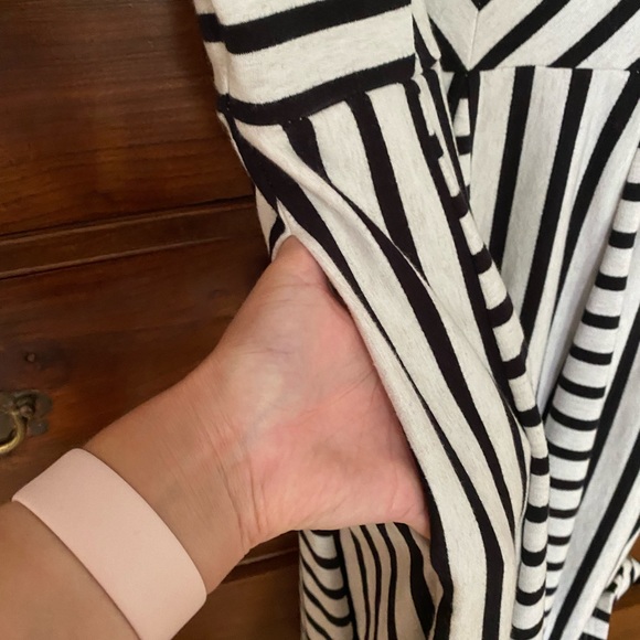 {anthropologie} Striped V Neck Dress - Picture 9 of 9